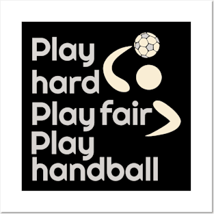 Play handball Posters and Art